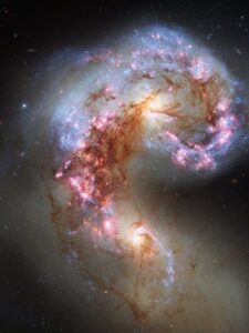 Two Colliding Galaxies