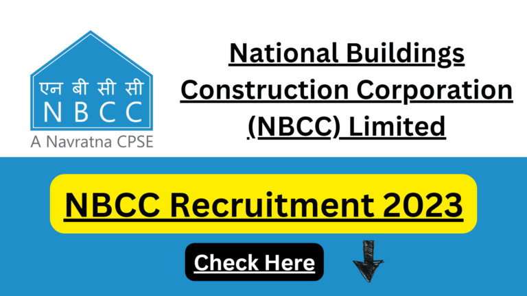 NBCC Recruitment 2023 Download Various Posts Notification PDF ...