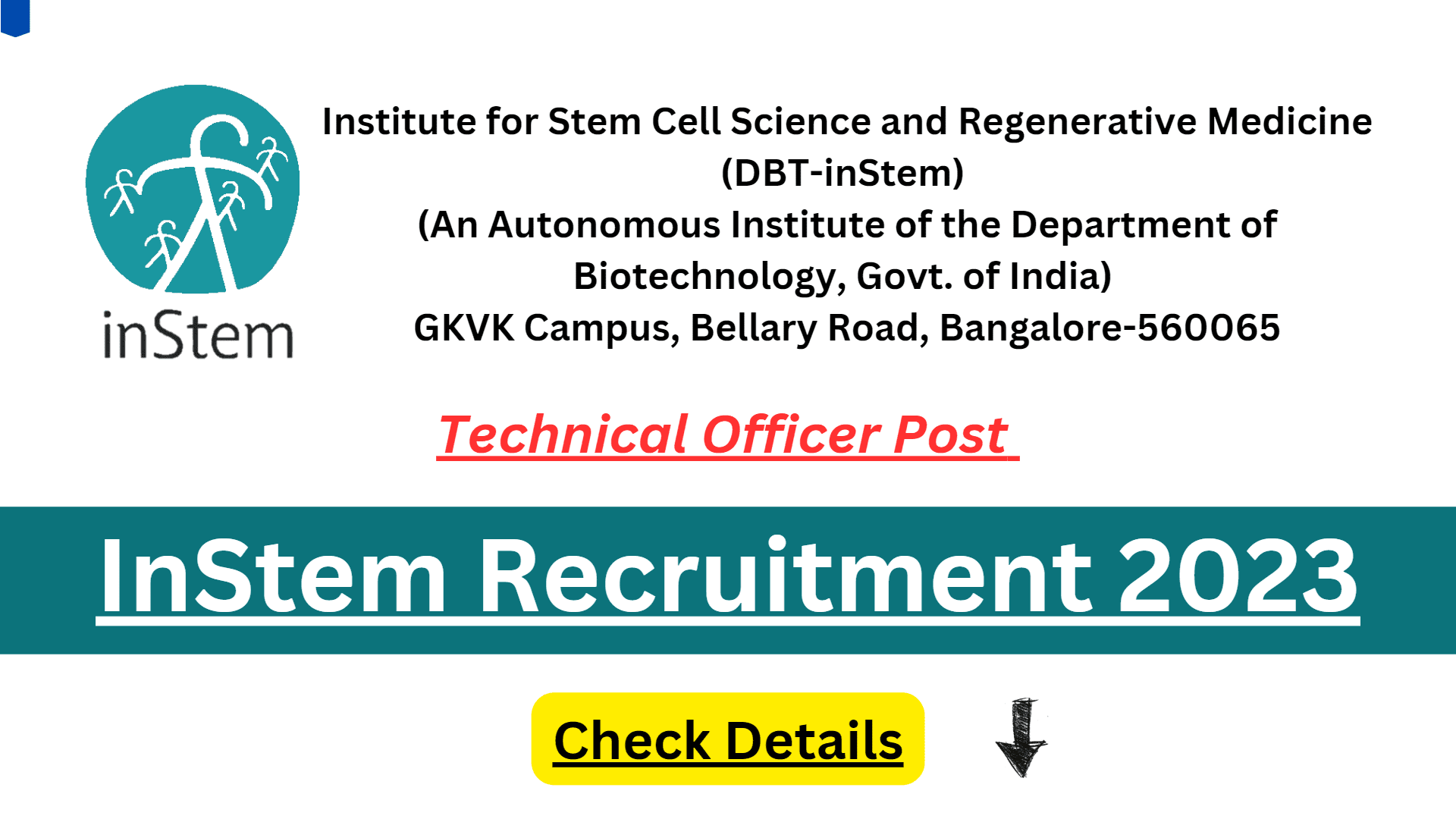 InStem Recruitment 2023
