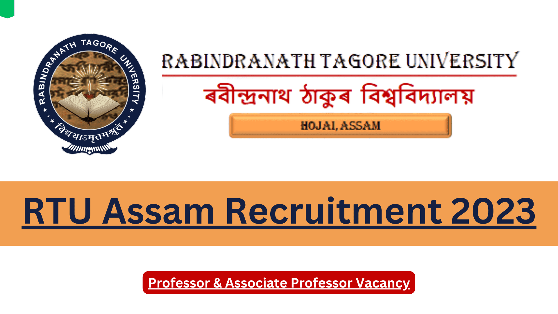 RTU Assam Recruitment 2023