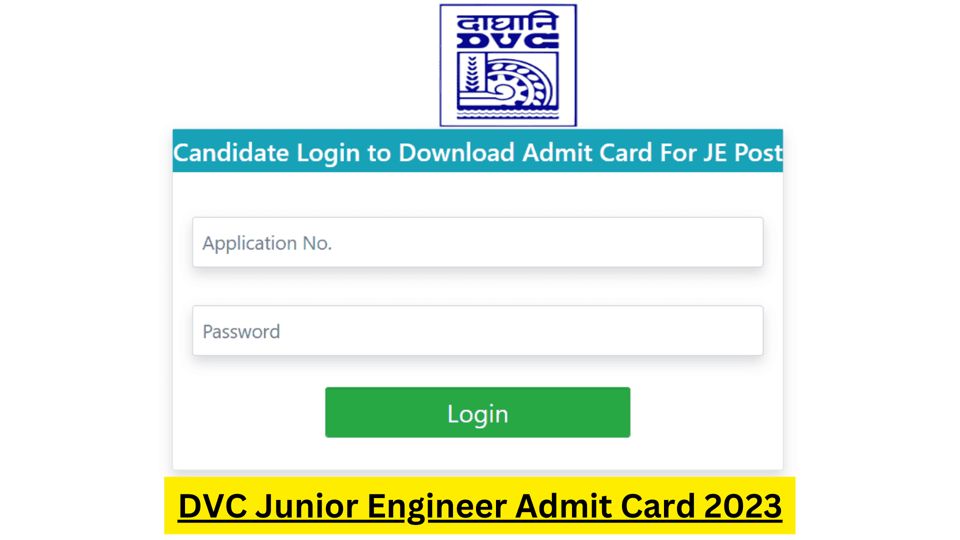DVC JE Admit Card 2023