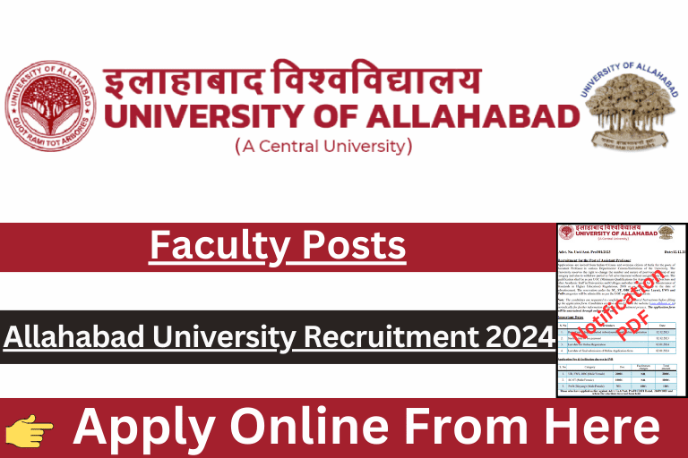 Allahabad University Teaching Recruitment 2023