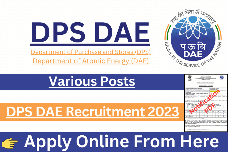 DPS DAE Recruitment 2024
