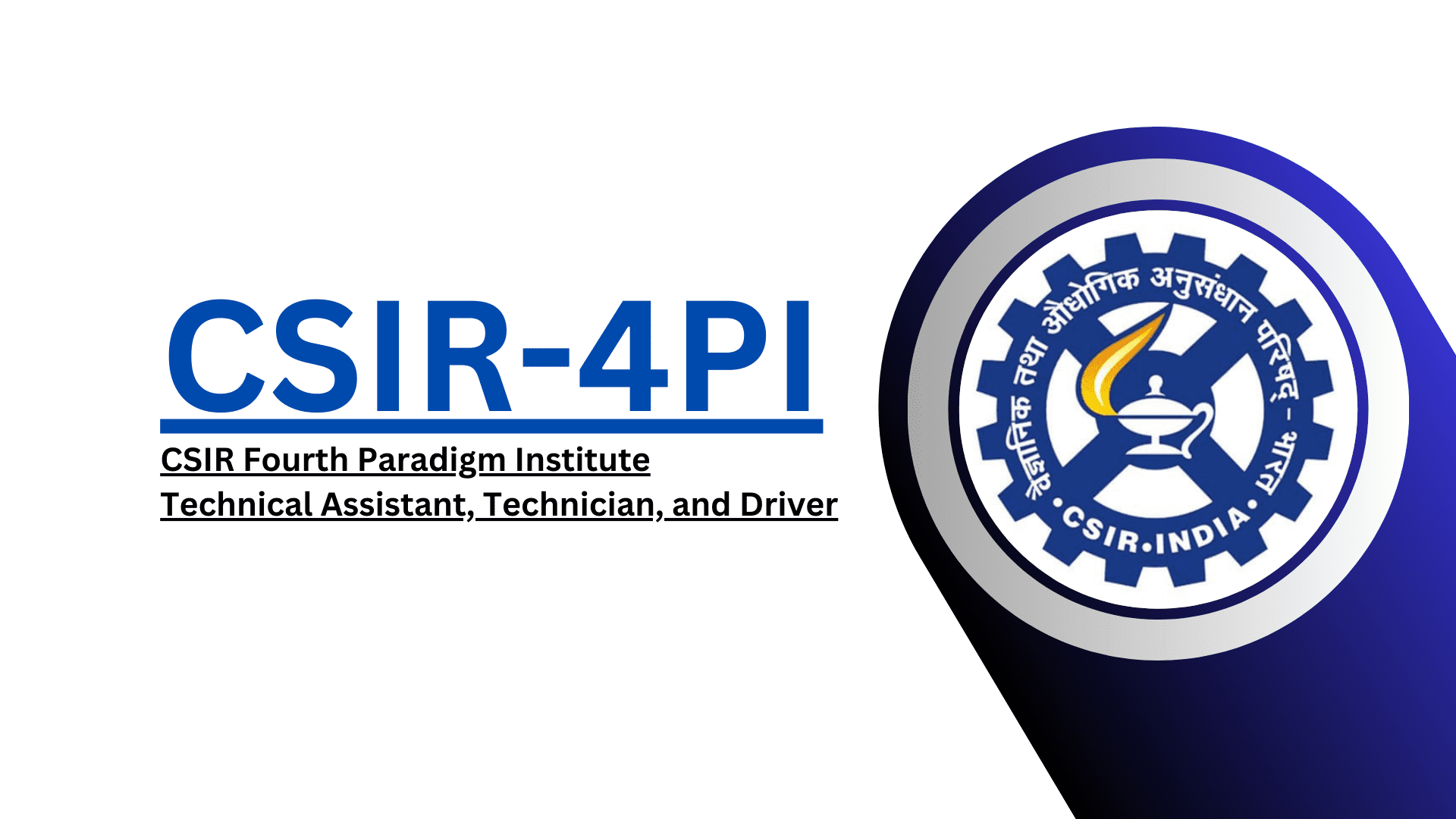 CSIR-4PI Recruitment 2024