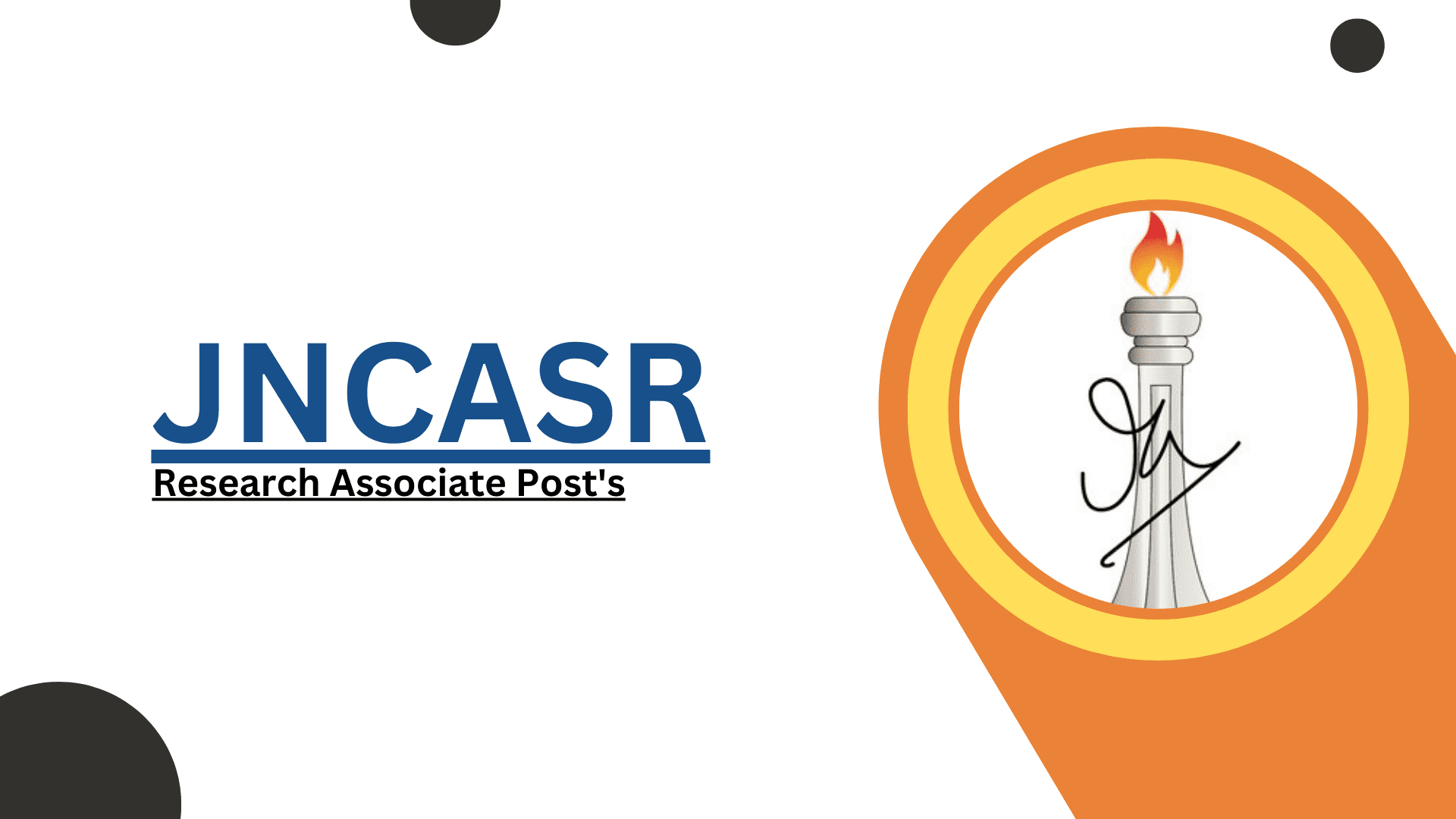 Research Associate Post at JNCASR