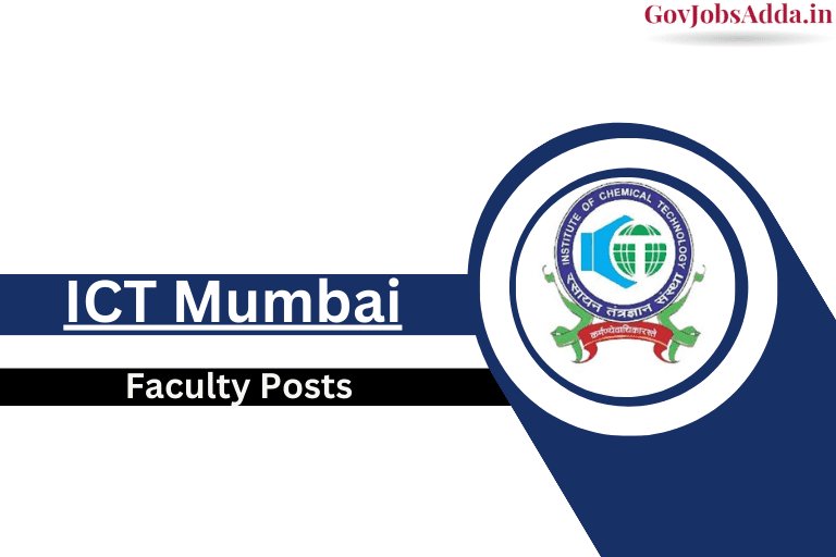 ICT Mumbai Faculty Recruitment 2024