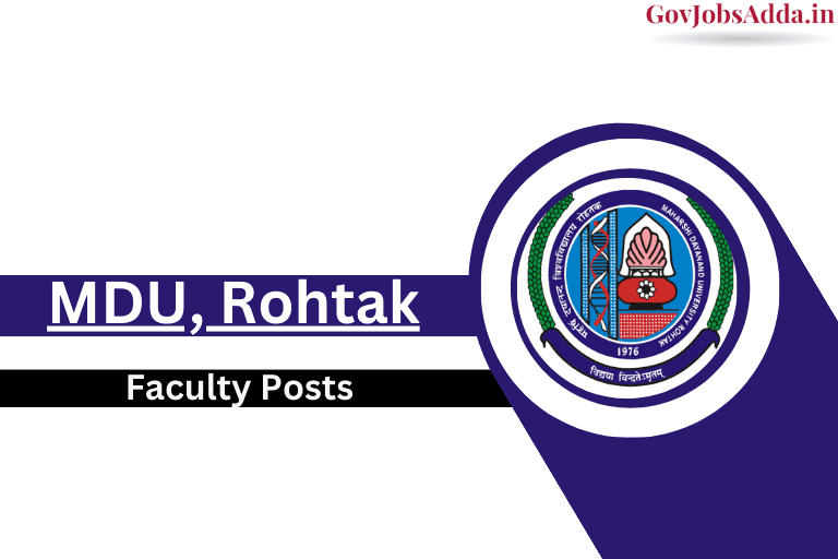 MDU Rohtak Teaching Recruitment 2024