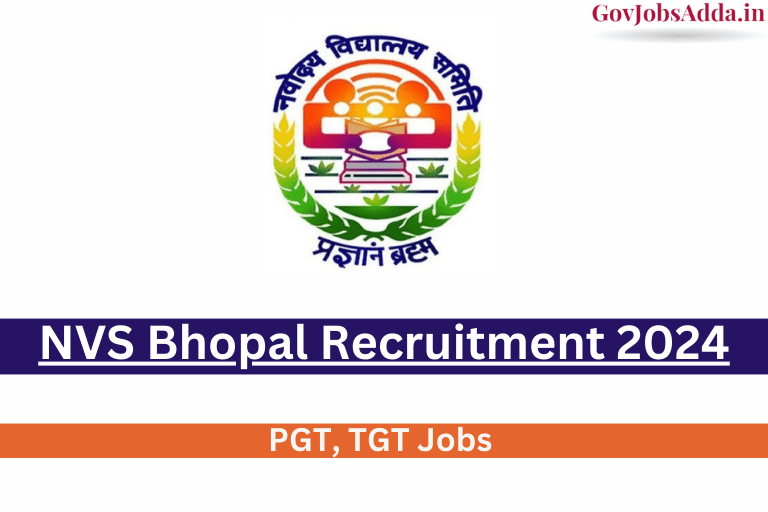 NVS Bhopal Teaching Recruitment 2024