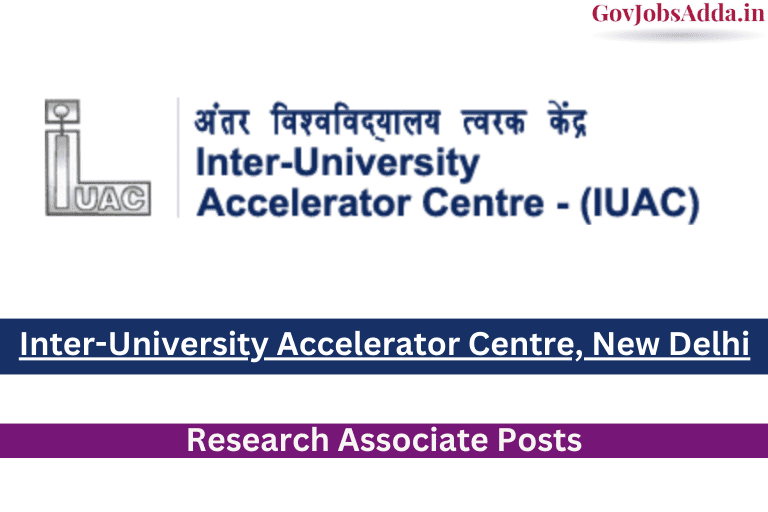 Research Associate Position at IUAC
