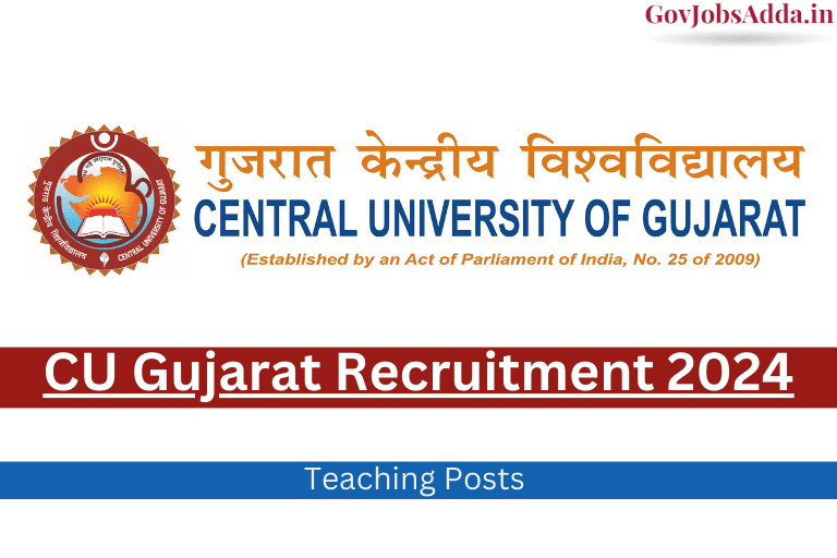CU Gujarat Assistant Professor Recruitment 2024