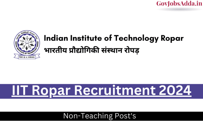 IIT Ropar Non-Teaching Recruitment 2024