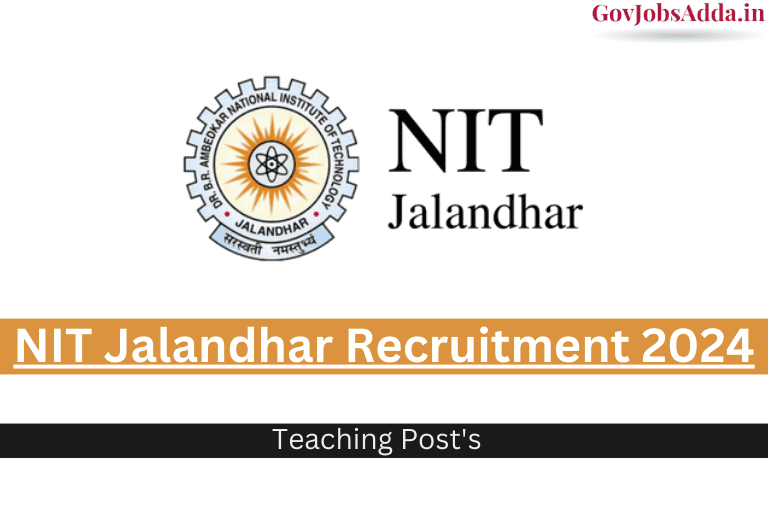 NIT Jalandhar Faculty Recruitment 2024